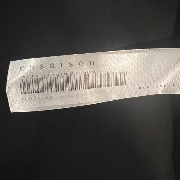 En Saison Meadow Poplin Puff-Sleeve Tiered Midi Dress (Elegant Floral), Sz L - Picture 8 of 9